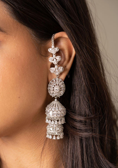 Double Drop Jhumkas with Kannauti - Attrangi