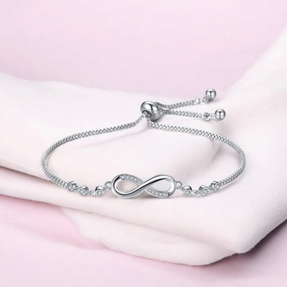 Silver Plated Infinity Bracelet