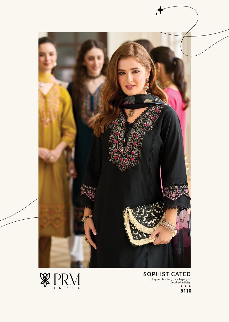 Black Roman Silk A Line Kurti With Cotton Laning For Women