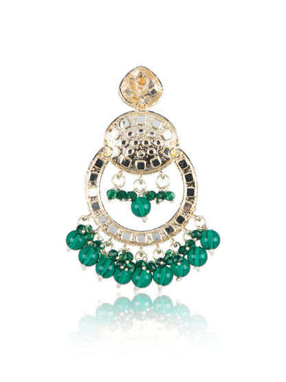 Priyaasi Gold Plated Kundan Drop Earrings
