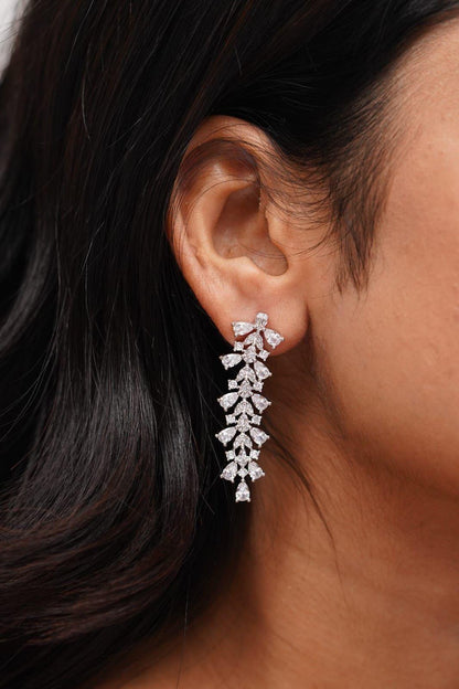 Eloise Mid Sized Diamond Earring - Attrangi