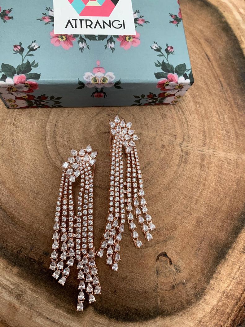 Flawless Diamond Danglers - Attrangi