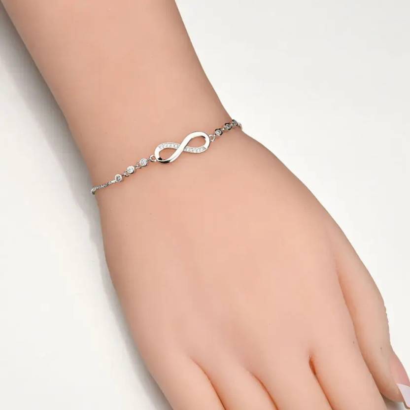 Silver Plated Infinity Bracelet