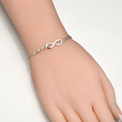 Silver Plated Infinity Bracelet