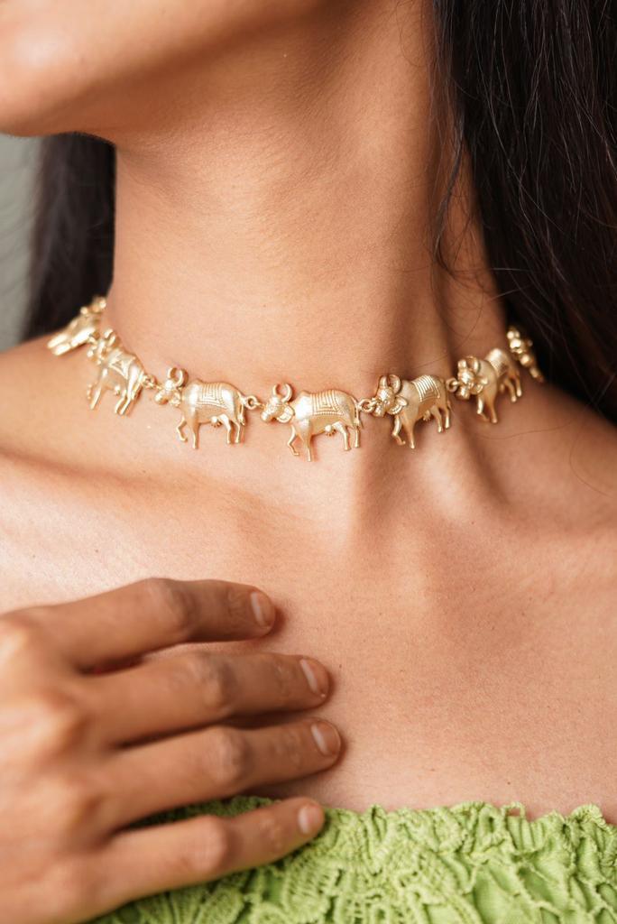 Gaiya Matte Gold contemporary Set | Indowestern - Attrangi