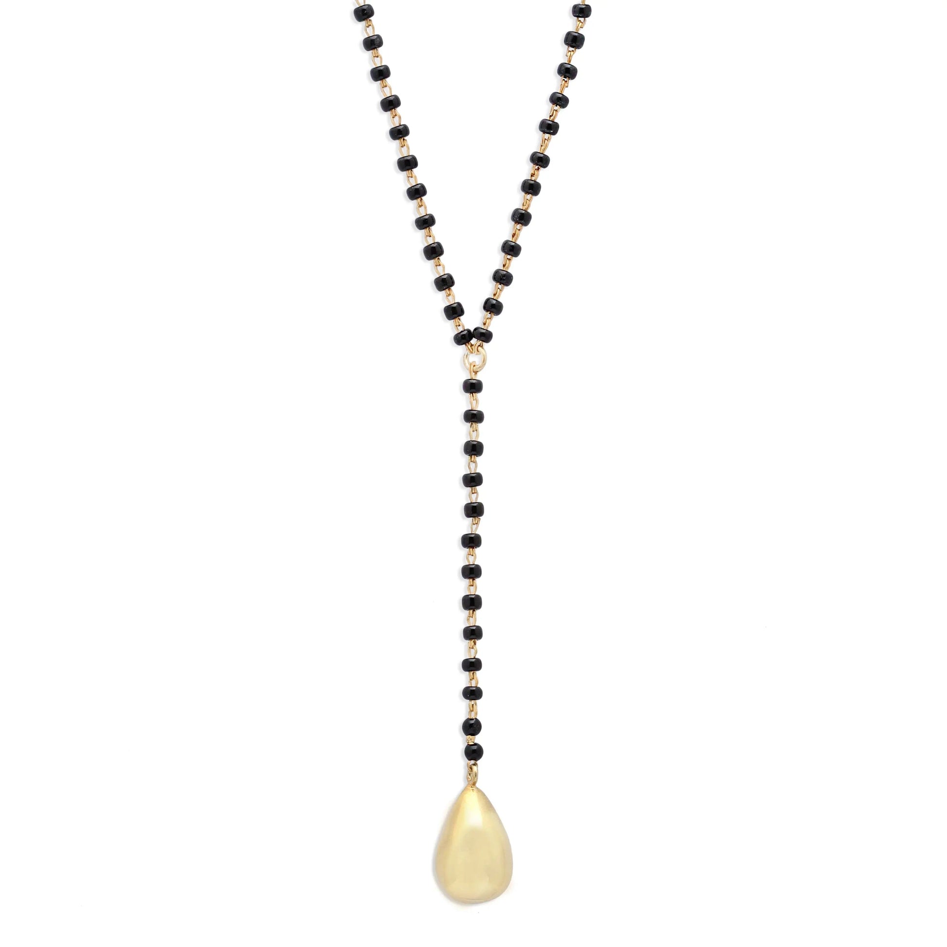 Golden Drop Silver Mangalsutra