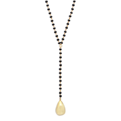 Golden Drop Silver Mangalsutra
