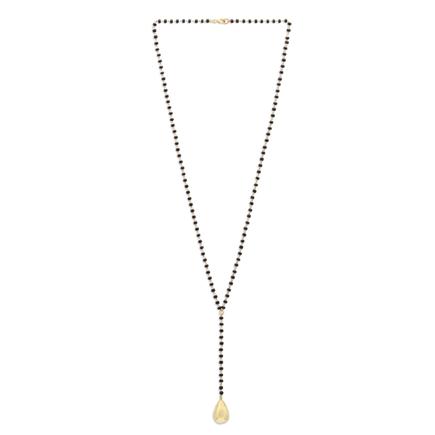 Golden Drop Silver Mangalsutra