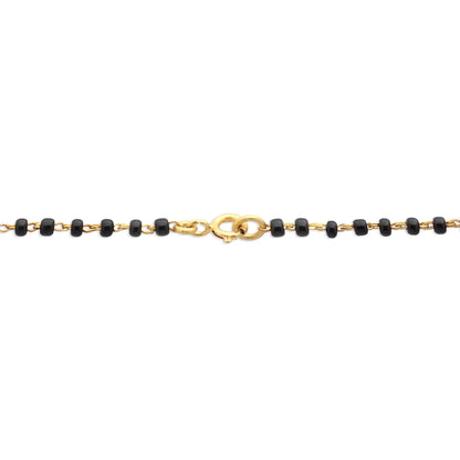 Golden Drop Silver Mangalsutra