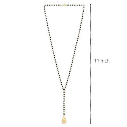 Golden Drop Silver Mangalsutra