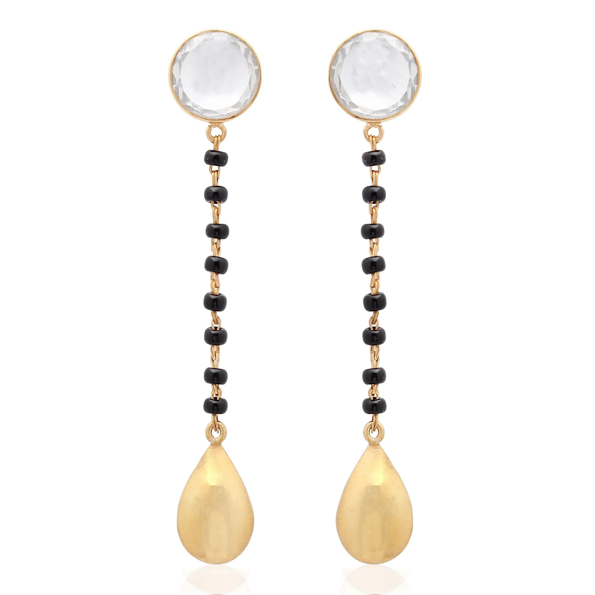 Golden Drop Silver Mangalsutra