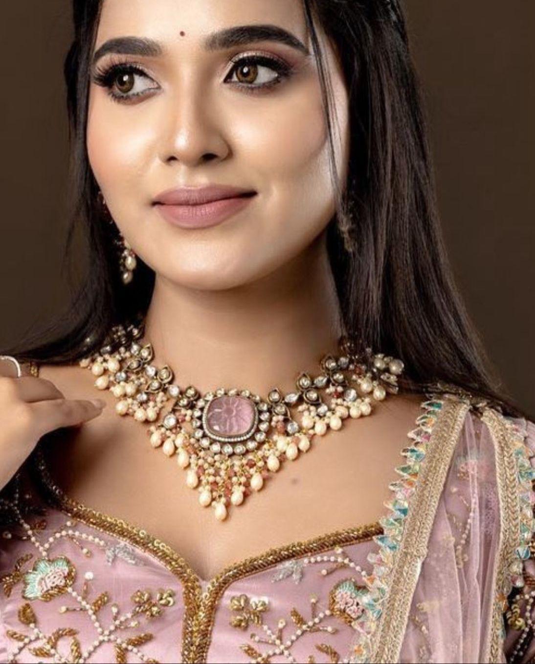 Gulbahaar Antique Gold Polish Polki Set with Pearls - Attrangi