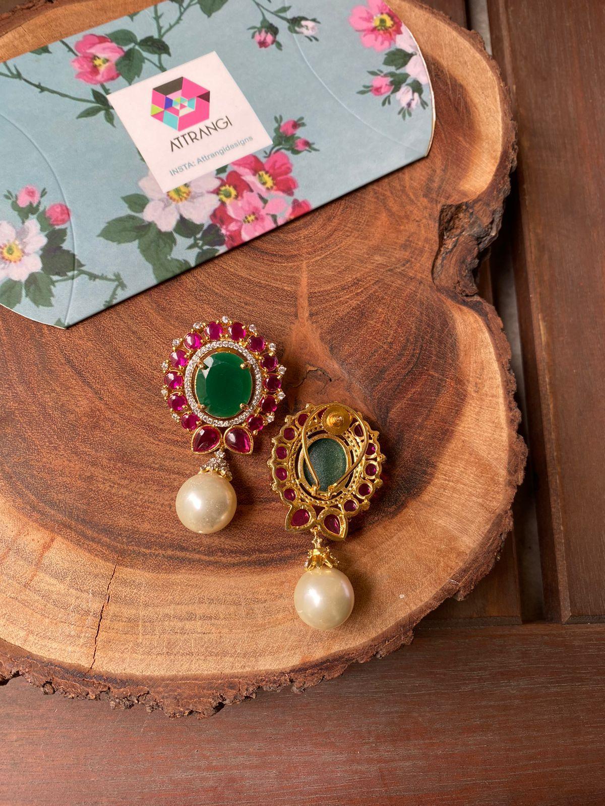 Gulistan Indian Pearl Earrings - Attrangi