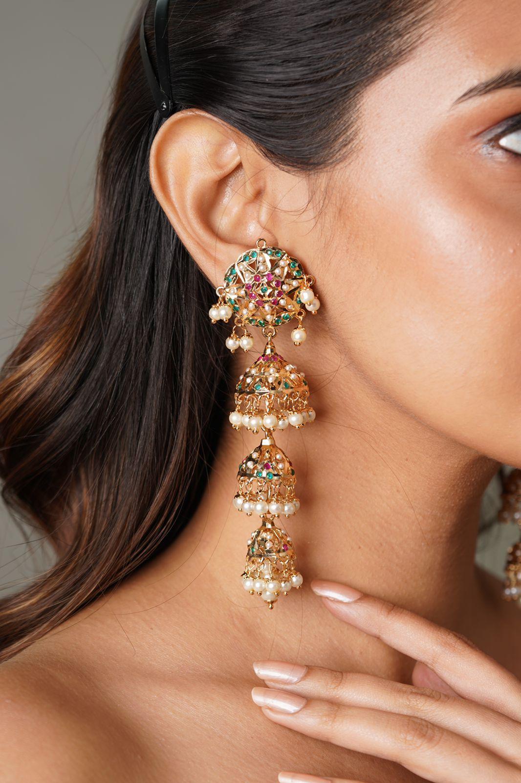Haseena Tri Drop Jhumka - Attrangi