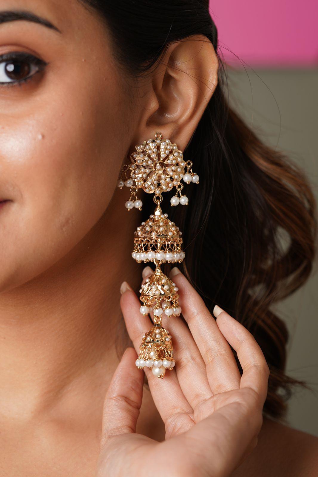 Haseena Tri Drop Jhumka - Attrangi