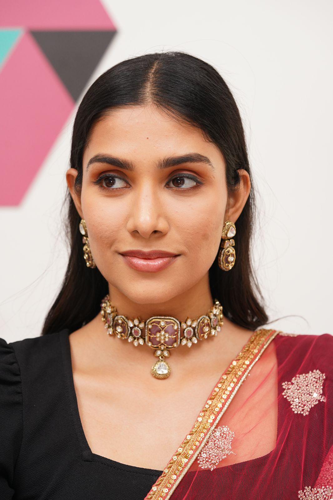 Holdali Choker Set with Gold & Polki - Attrangi