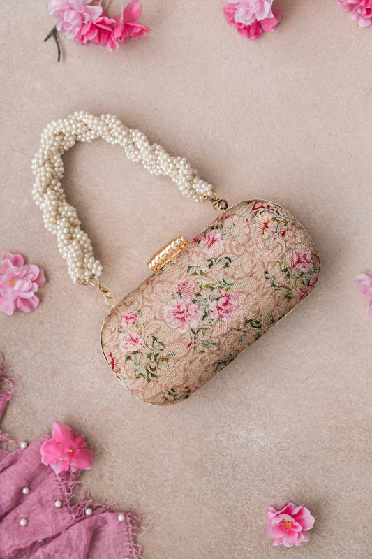 AMYRA - Elora Capsule Clutch - Old Rose