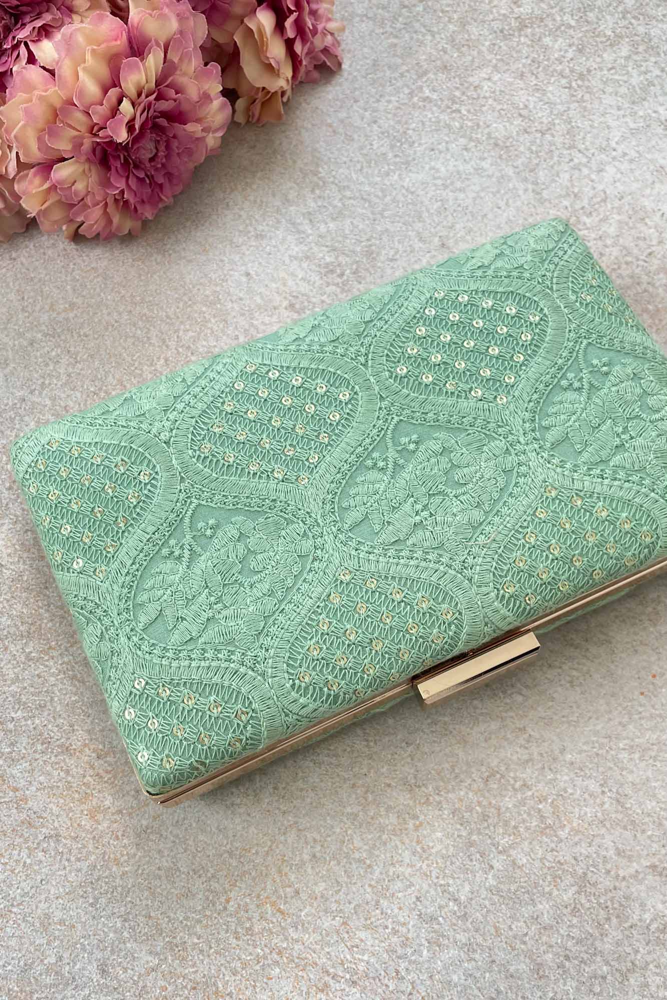 AMYRA - Mughal Aquamarine Clutch
