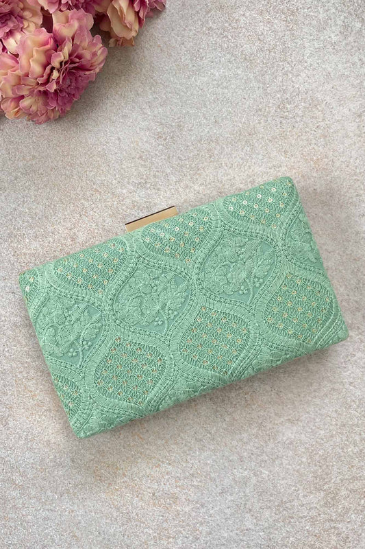 AMYRA - Mughal Aquamarine Clutch