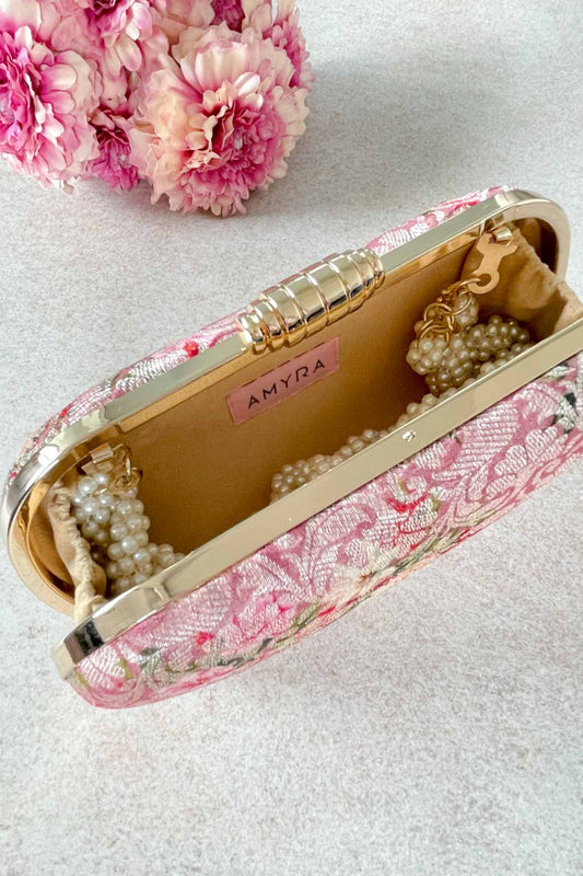 AMYRA - Elora Capsule Clutch - Pink