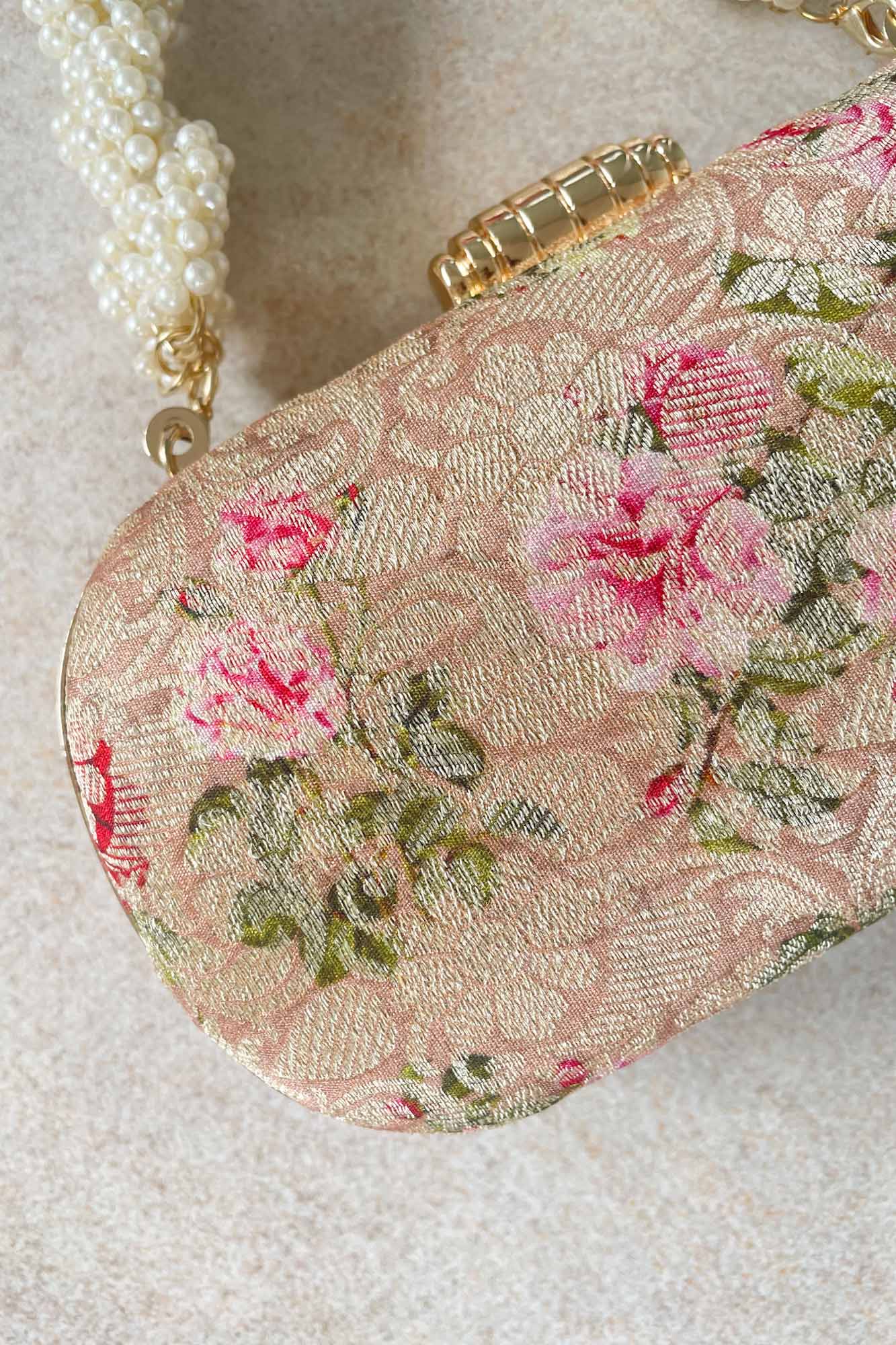 AMYRA - Elora Capsule Clutch - Old Rose