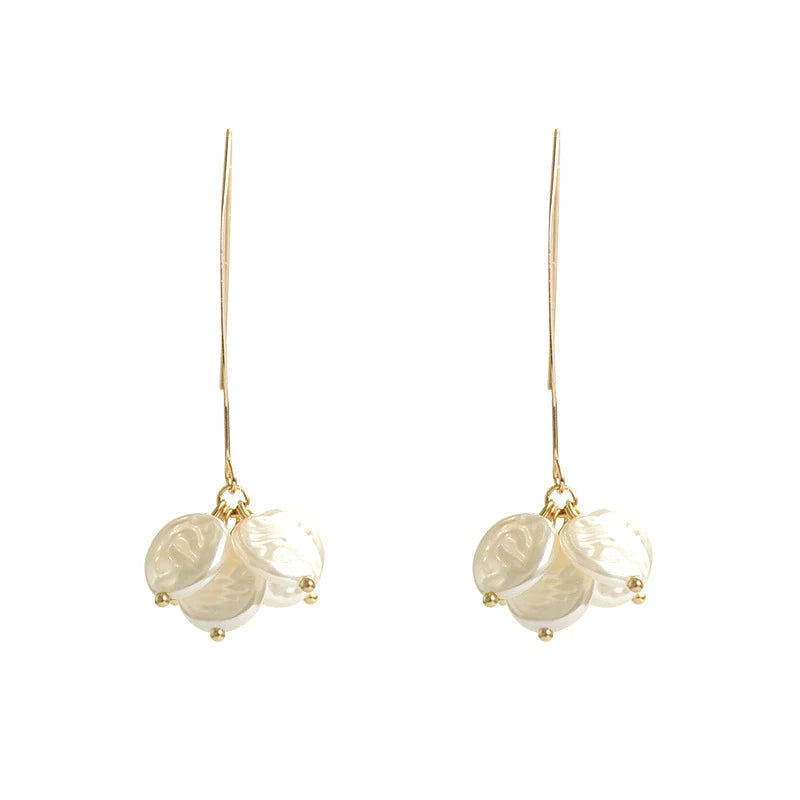 Multiple Hoop white pearl Earrings JLT11104