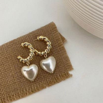 Delight Heart With Half Hoop Earrings JLT11231