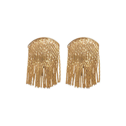 Gleaming Gold Pin Earrings JLT11332