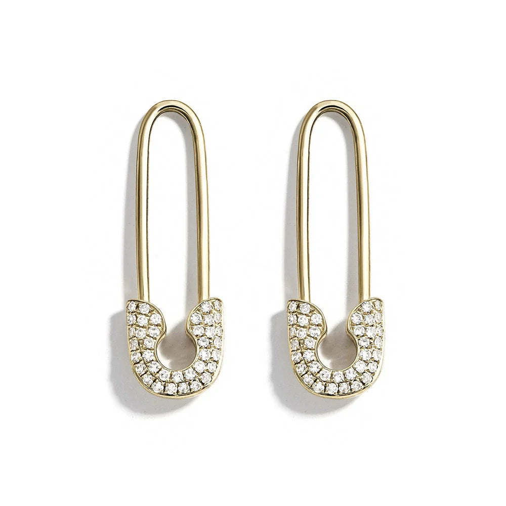 Prismatic Safety Pin Earrings JLT11462