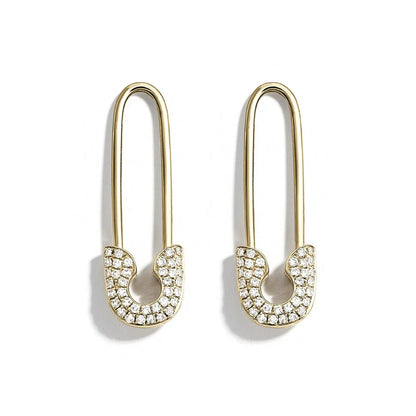 Prismatic Safety Pin Earrings JLT11462