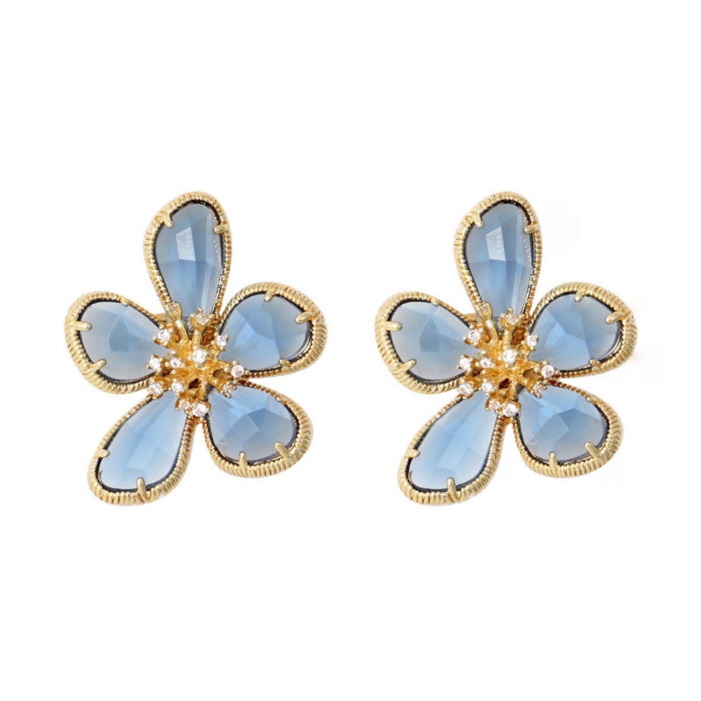 Bloomy Blue Pin Earrings JLT11467