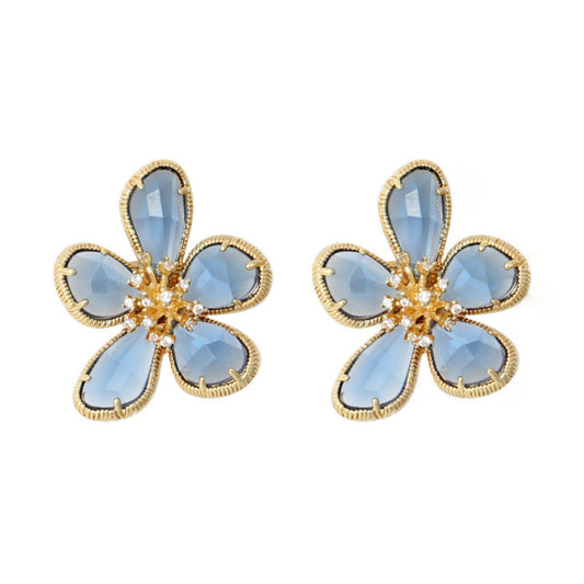 Bloomy Blue Pin Earrings JLT11467
