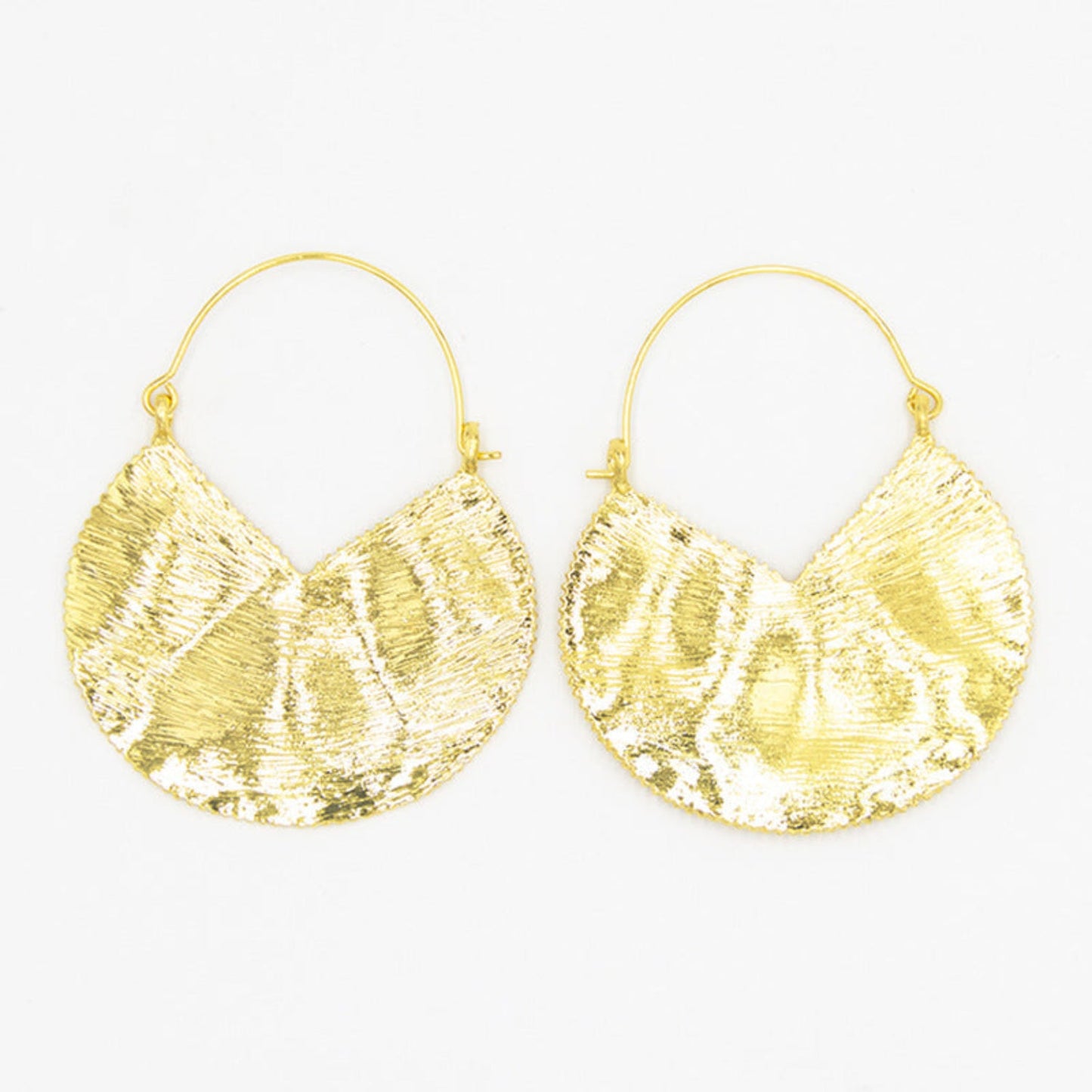 Golden Statement Hoop Earring JLT11472