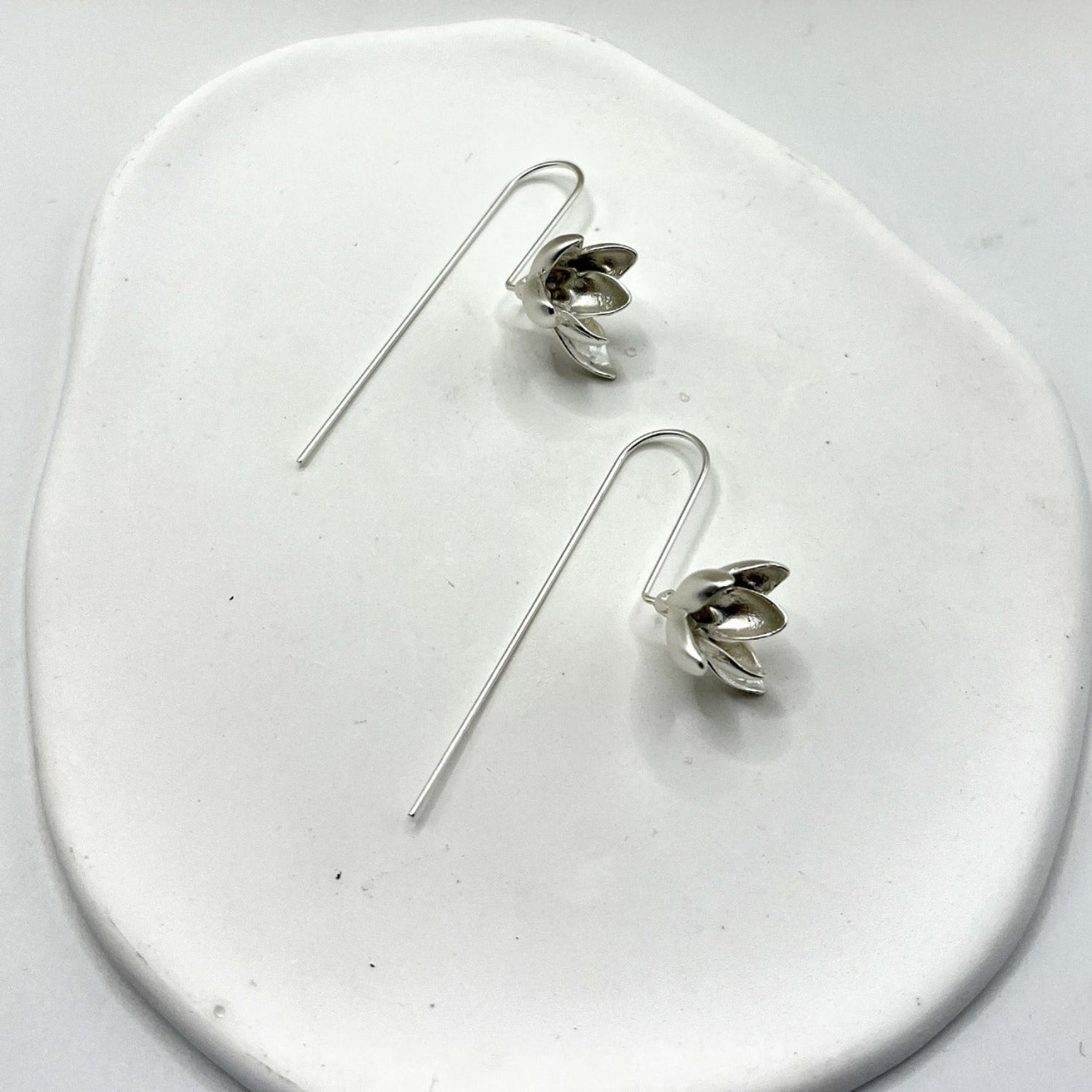Silver  Bloom Drop Earrings JLT11576