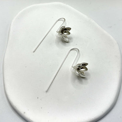 Silver  Bloom Drop Earrings JLT11576
