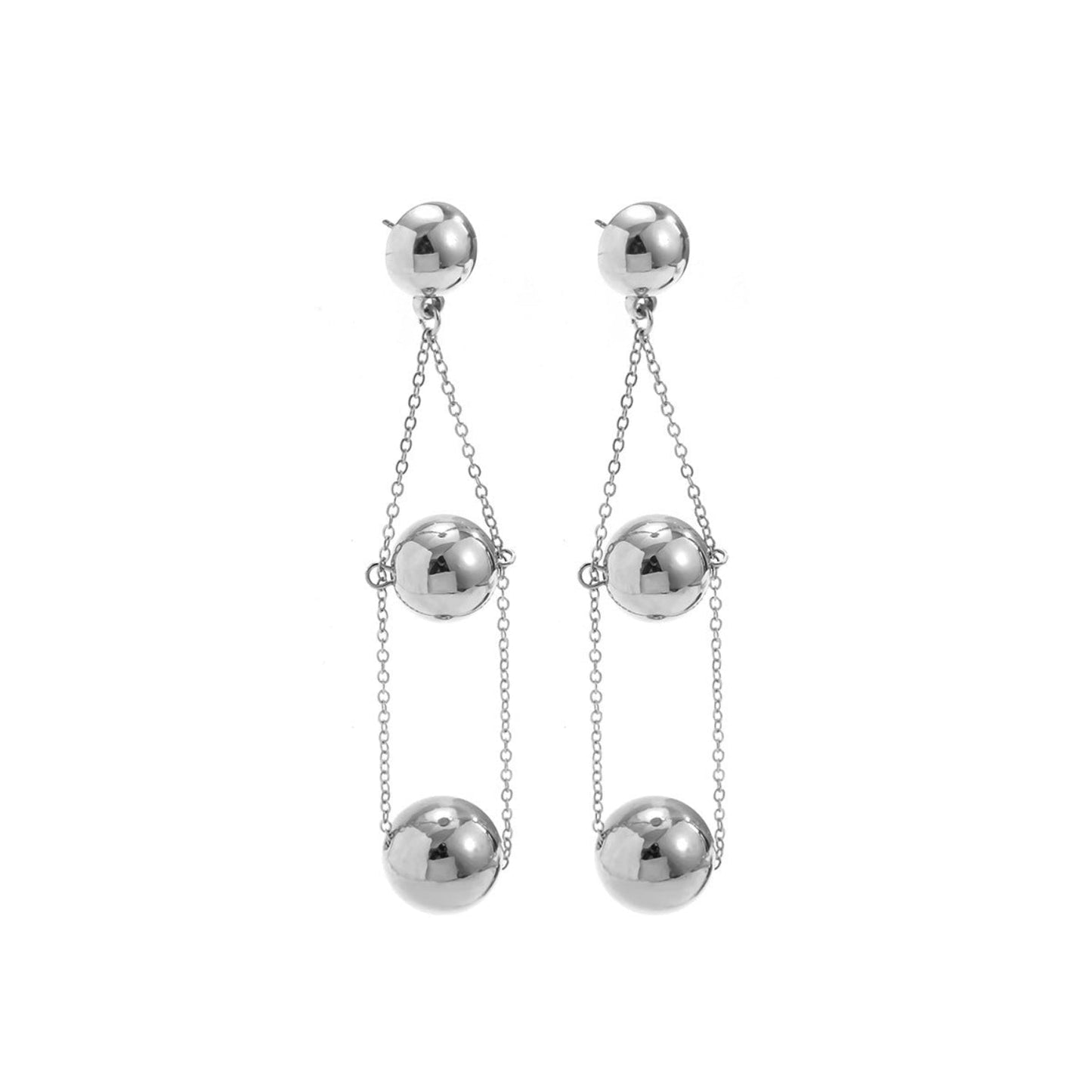 Gravity Drop Silver Earrings JLT11617