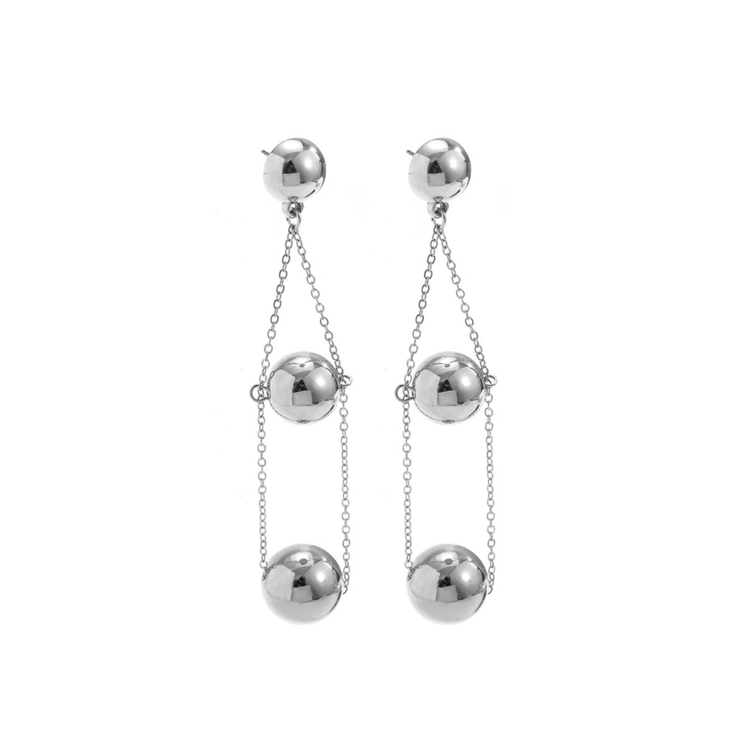 Gravity Drop Silver Earrings JLT11617
