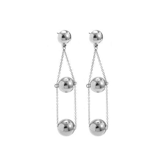 Gravity Drop Silver Earrings JLT11617