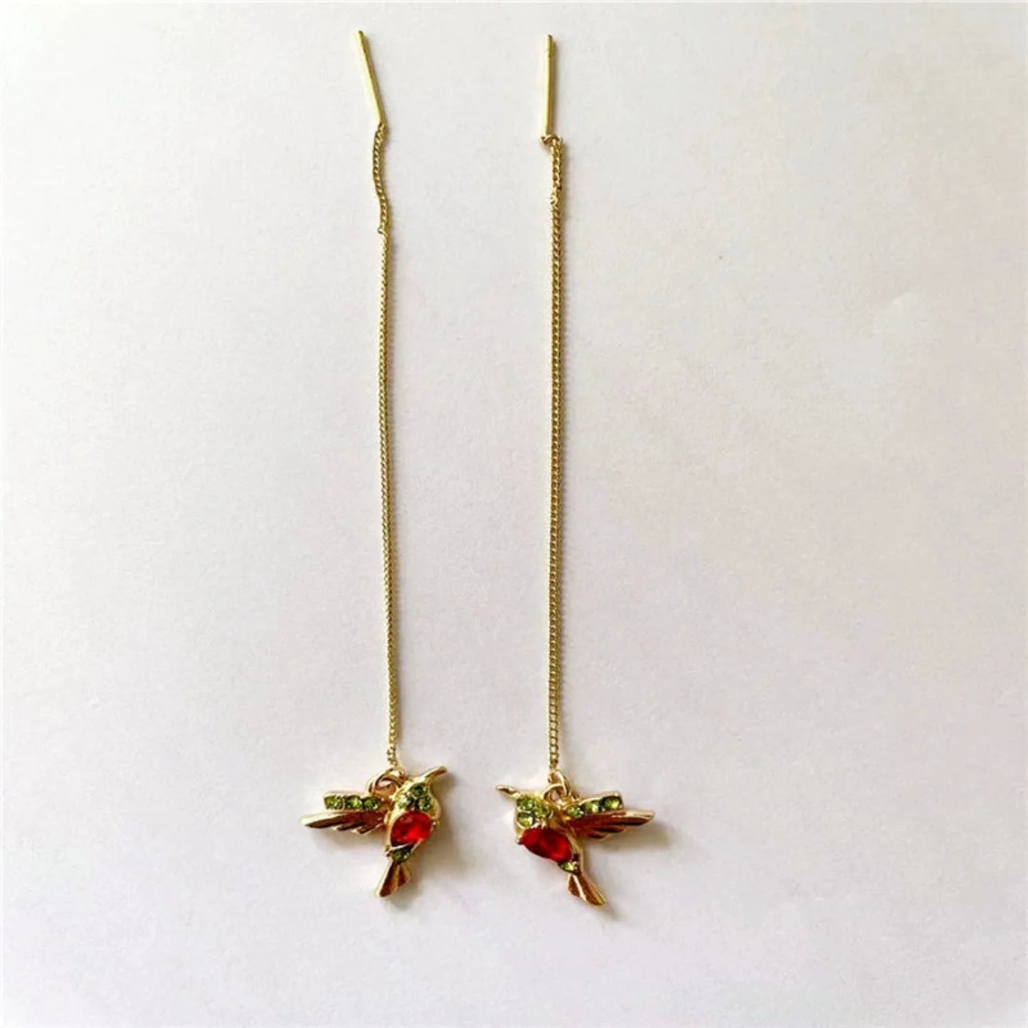 Hummingbird Gold Threader Earrings JLT13649