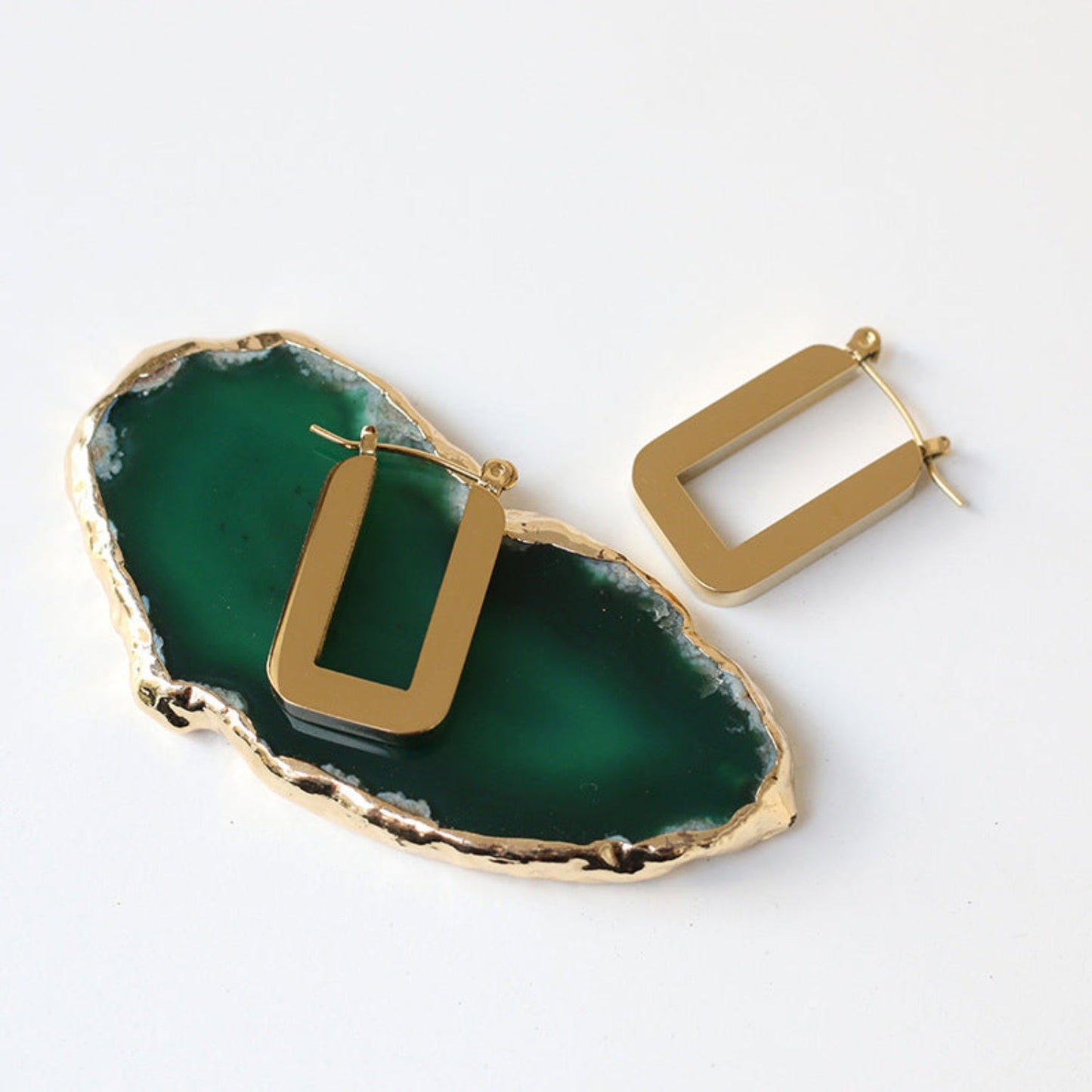 Geometric Square Hoop Earrings JLT11680