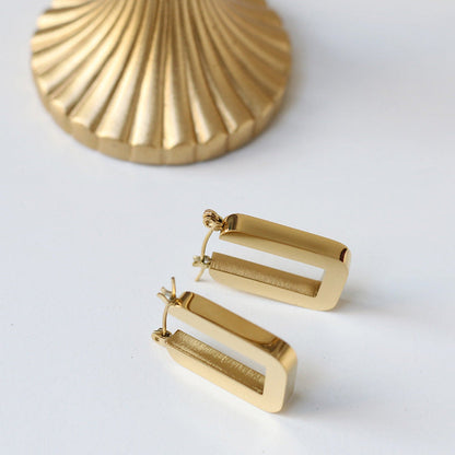 Geometric Square Hoop Earrings JLT11680
