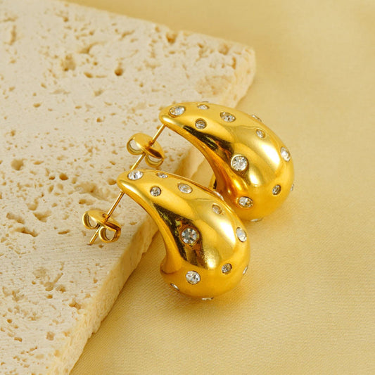Bold Teardrop Pin Earrings JLT11998