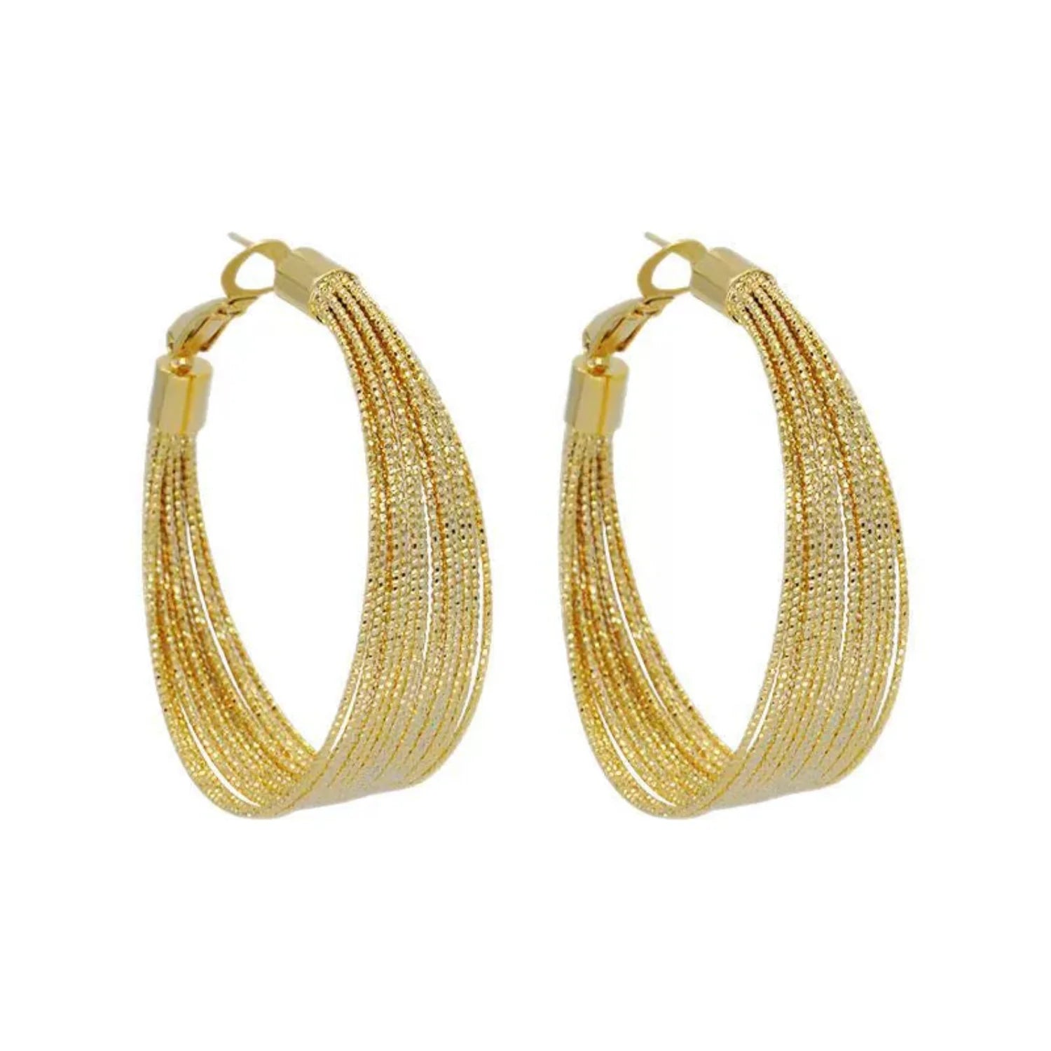 Prismatic Shimmer Hoop Earrings JLT12134