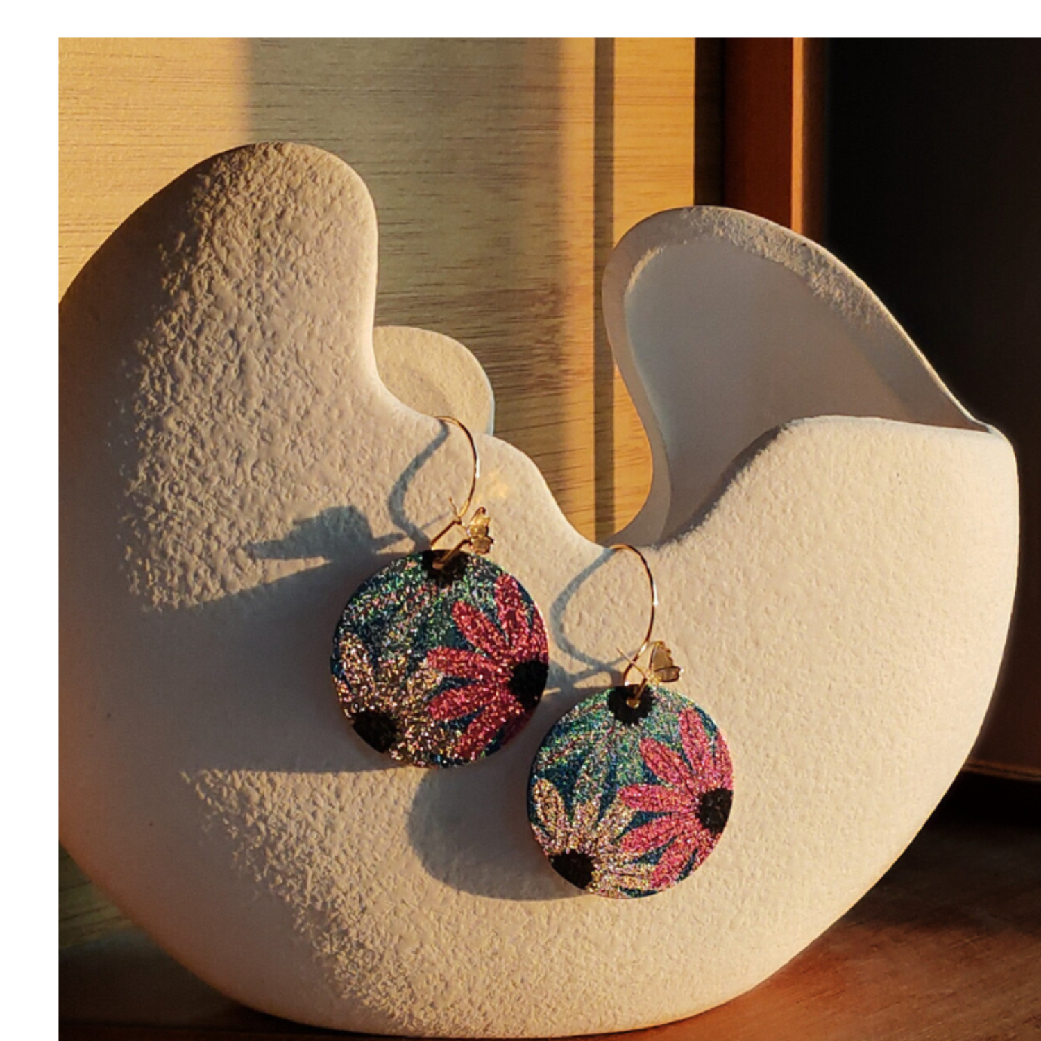 Glinting Flora Drop Earrings JLT12206
