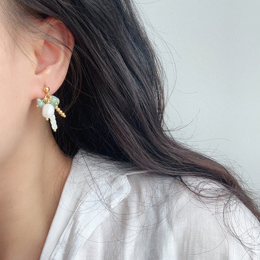 Boho Bead Cluster drop Earring JLT12397