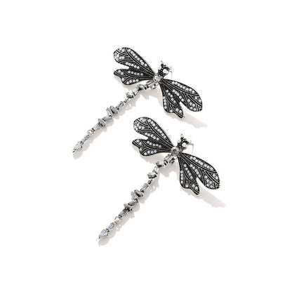 Dragonfly Textured Drop Earrings JLT13284