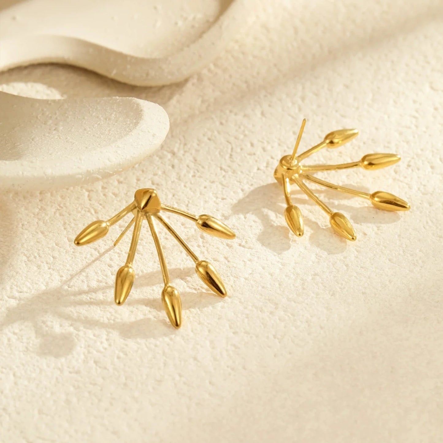 Leafy Dangle Stud Earrings JLT13306