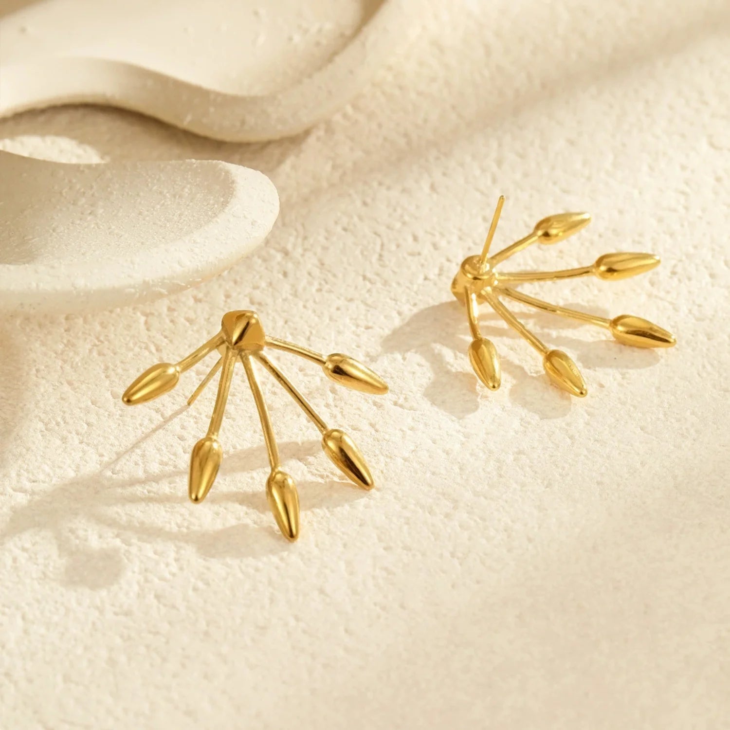 Leafy Dangle Stud Earrings JLT13306
