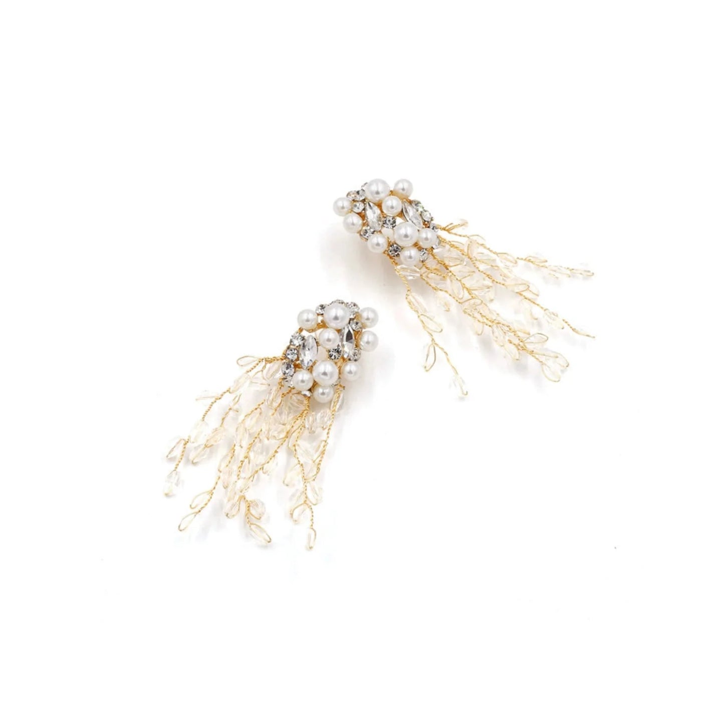 Pearl & Crystal Drop Earrings JLT13323