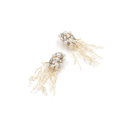 Pearl & Crystal Drop Earrings JLT13323